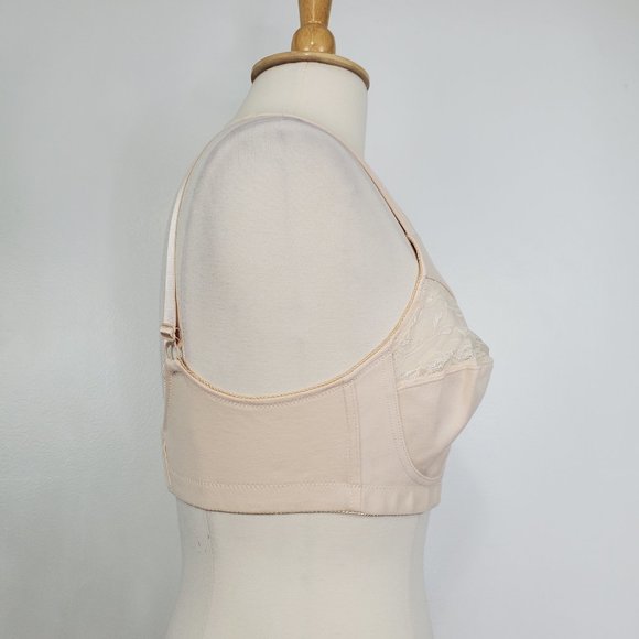 Plusform Instant Shaping Style #16041 Nude Flesh Beige Cotton Bra NWT Size 36C - Picture 7 of 10